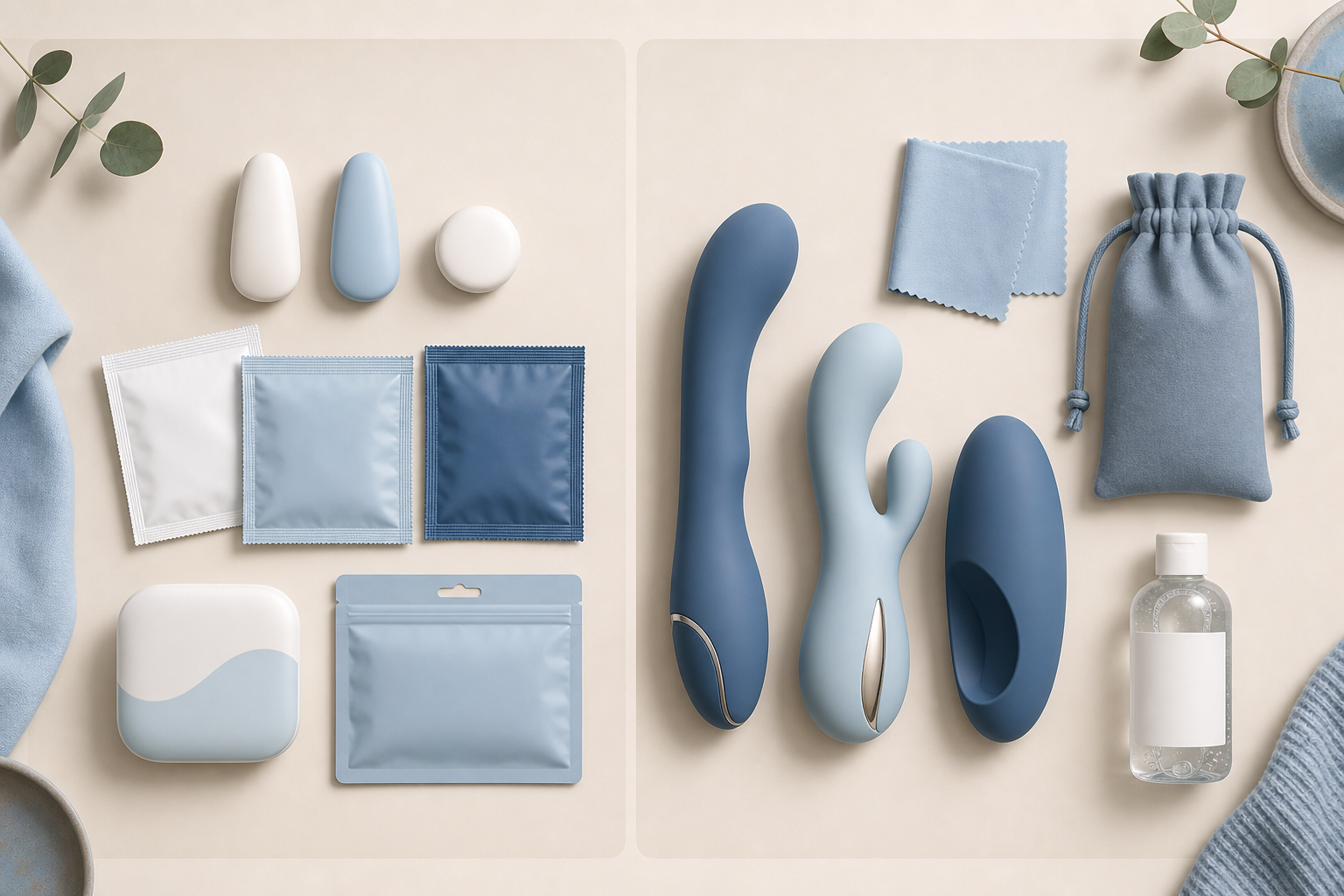 Disposable and reusable adult wellness products comparison with care essentials