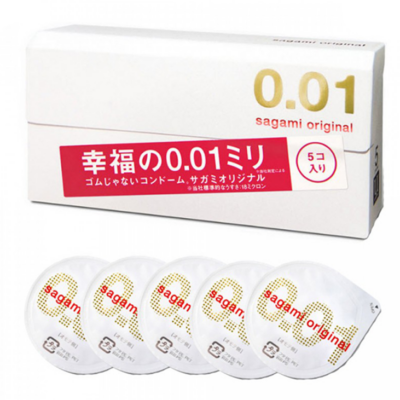 Sagami 0.01 PU Condom 5s