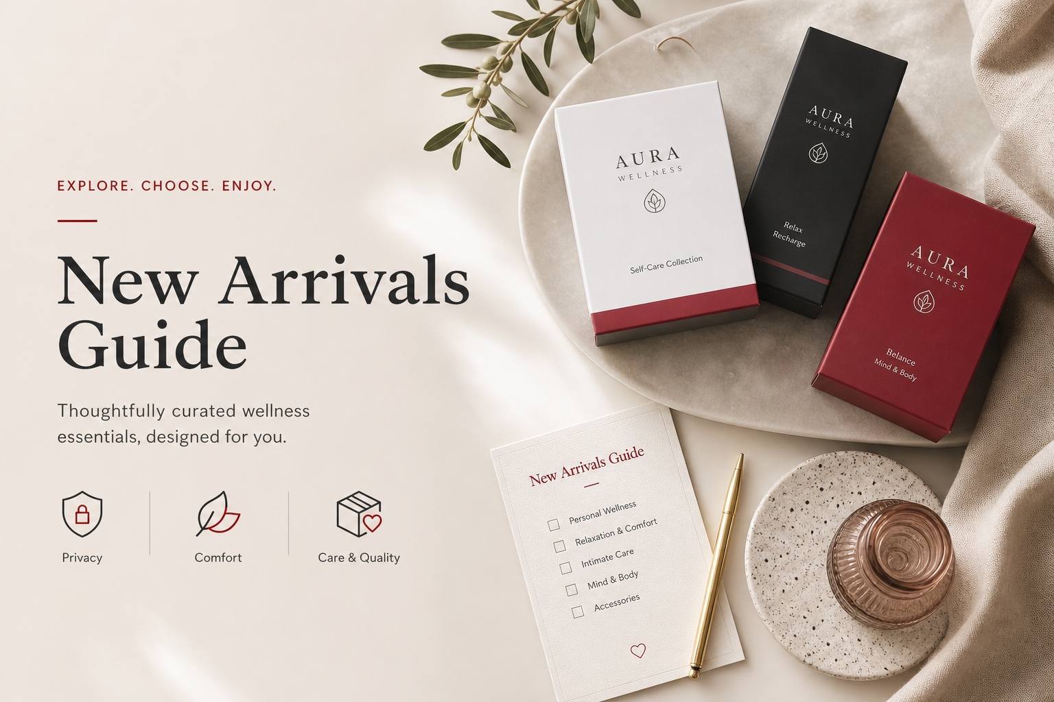 Discreet adult wellness new arrivals buying guide with privacy and product care checklist