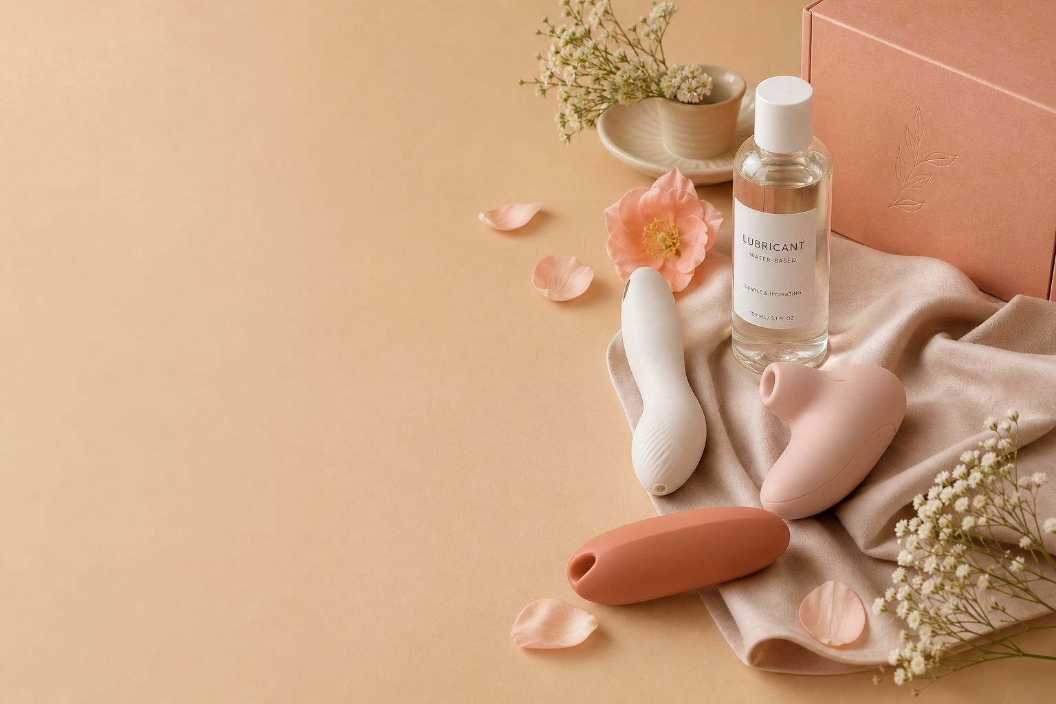 Women's intimate wellness products, vibrators, lubricant, and discreet packaging from Wolftoyz